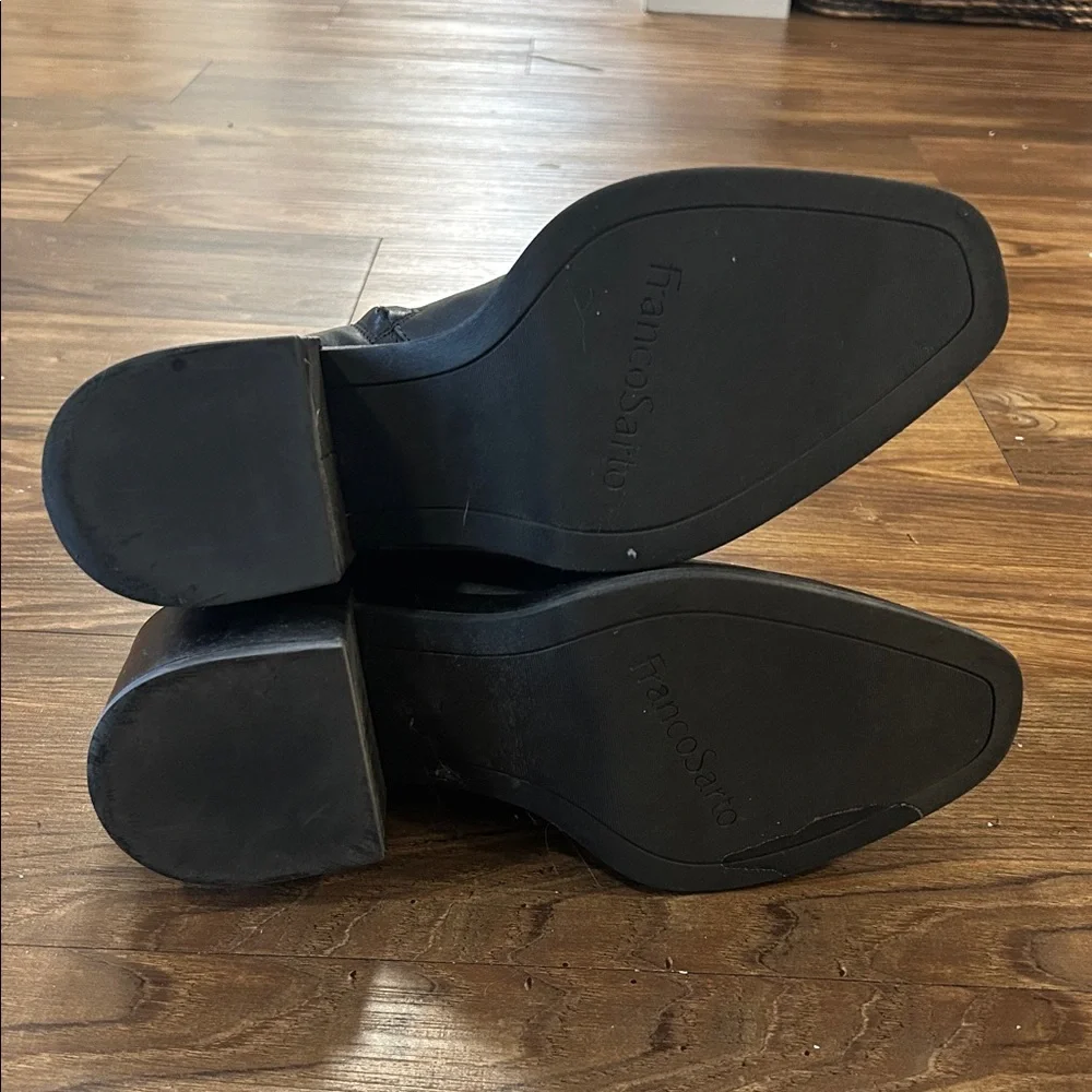 Franco Sarto Black Leather Ankle Booties - Picture 9 of 9